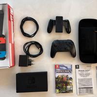 Nintendo Switch + Custodia + Joystick + Minecraft