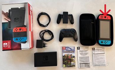 Nintendo Switch + Custodia + Joystick + Minecraft