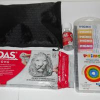 DAS grigio + Attrezzi + VerniDas + tempera scuola