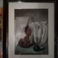 quadro ad olio su compensato