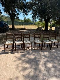 Sedie in paglia