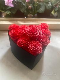 Festa della Mamma  - Scatola cuore e rose