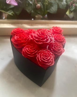 Festa della Mamma  - Scatola cuore e rose