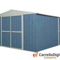 Box prefabbricato in acciaio 360x430cm 185kg blu