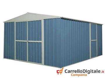 Box prefabbricato in acciaio 360x430cm 185kg blu