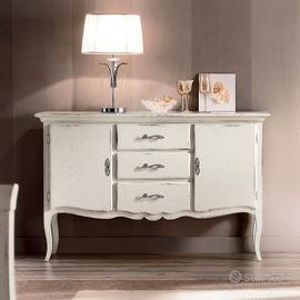 Mobile credenza credenzina madia in legno bianco