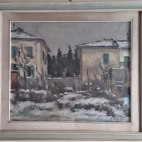 Quadro ad olio pittore Francesco Inverni 1963