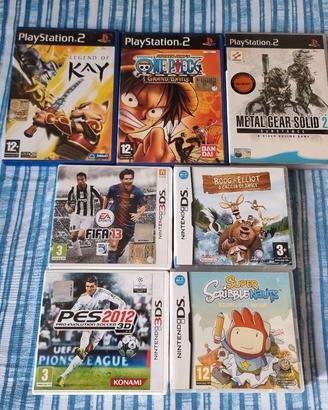 Lotto videogiochi ps2/ds/3ds
