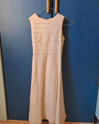 vestito cerimonia bimba in lino  Made in Otaly