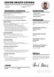 Tecnico installatore e manutentore impianti fv