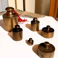 6 pesi per bilancia in ottone