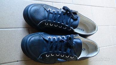 SCARPE SUPERGA 43 NERO VINTAGE pelle