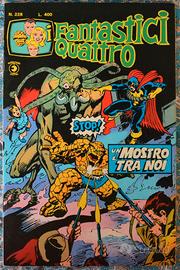 fantastici quattro corno 228 numero fascia finale
