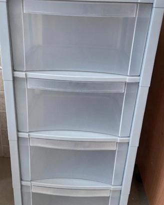 cassettiera nuova 4 ampi cassetti e 