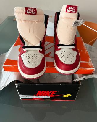 Nike Air Jordan 1 retro high og Lost € Found NUOVE