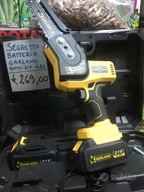 Potatore motosega 2 batterie 650 w Garland
