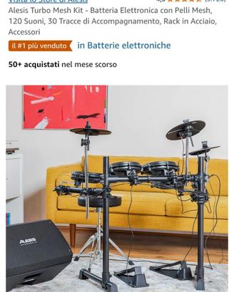 Batteria alesis + sgabello rock jam