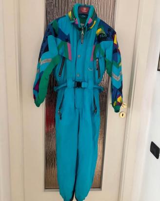 Tuta neve donna vintage taglia 40 marca Fila