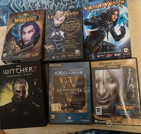 Lotto 7 PC game collector, witcher 2, wow, e altri