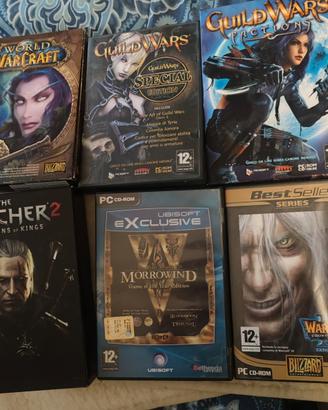 Lotto 7 PC game collector, witcher 2, wow, e altri