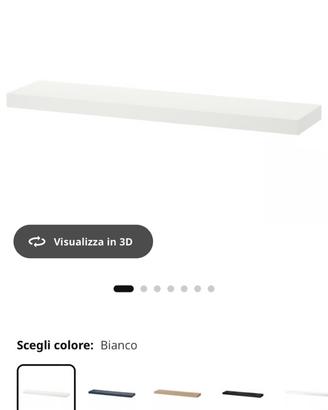 Due mensole IKEA Lack Bianco