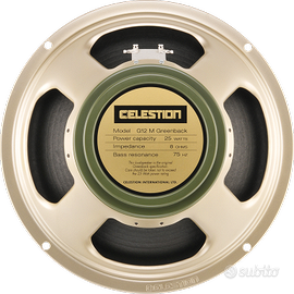 Celestion Greenback G12M 8 ohm 25W