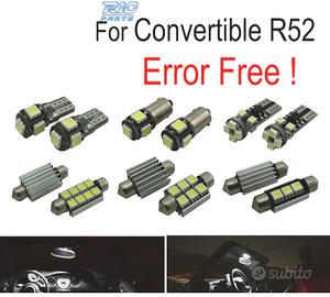 KIT 12 LAMPADE LED INTERNE PER MINI COOPER CABRIO 