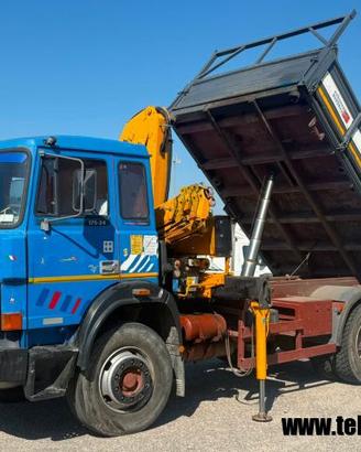 IVECO DAILY 175 18 TARGA GIALLA- GRU E RIBALTAB