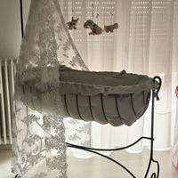 Culla d'epoca in ferro battuto