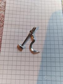 Ciondolo vintag falce e martello