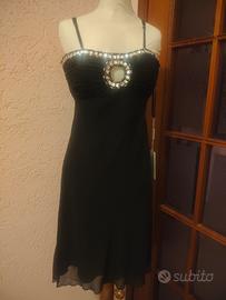 Abito elegante in chiffon e pietre Vivien Luxury 