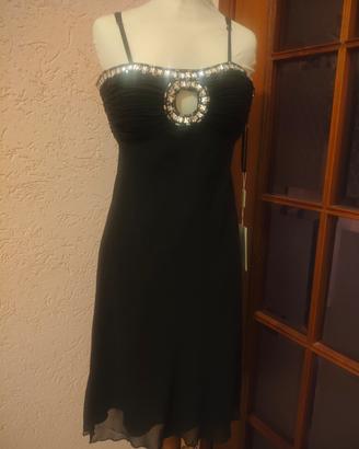 Abito elegante in chiffon e pietre Vivien Luxury 