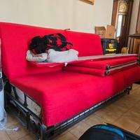 divano letto matrimoniale con materasso in memory