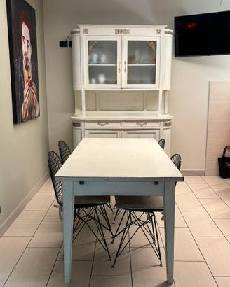 TAVOLO E CREDENZA IN MASSELLO
