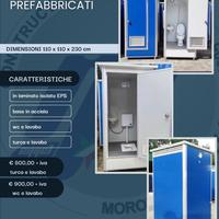 Bagno prefabbricato e chimico