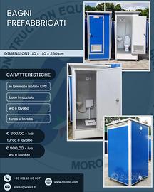 Bagno prefabbricato e chimico