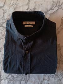 Camicia collo coreano slimfit