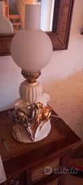LAMPADA VINTAGE CERAMICA E VETRO