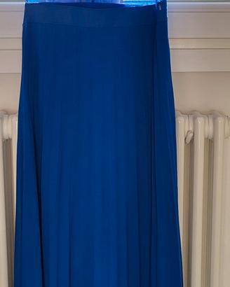 Vestito abito lungo blu elettrico Rinascimento