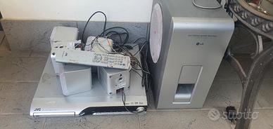  sistema home theater dolby surround LG 5 + 1 DVD