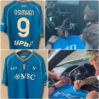 maglia Napoli gara autografata Di Lorenzo Anguissa