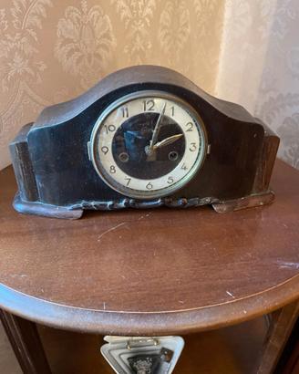 Orologio da Camino Vintage anni '30/'40 in Legno
