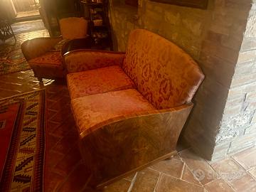 Set Art Déco VINCENZO FOGLIANO - Radica di Noce