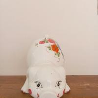 Maialino porta monete in ceramica 