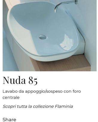 Lavabo Flaminia Nuda 85