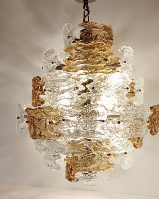 Lampadario Mazzega in vetro di Murano collezione 