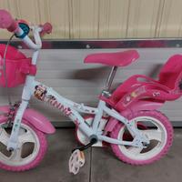 Bici Bimba Minnie bianca/rosa da 12"