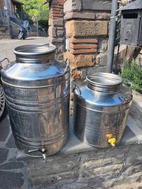 contenitori in acciaio per olio