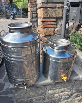 contenitori in acciaio per olio