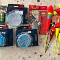 Materiale da pesca vario